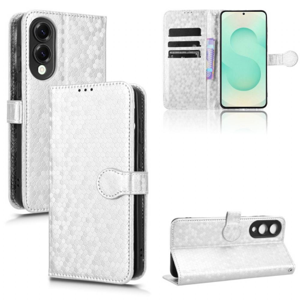 Kožený Kryt Samsung Galaxy S25 5g Edge Třpytivé Tečky