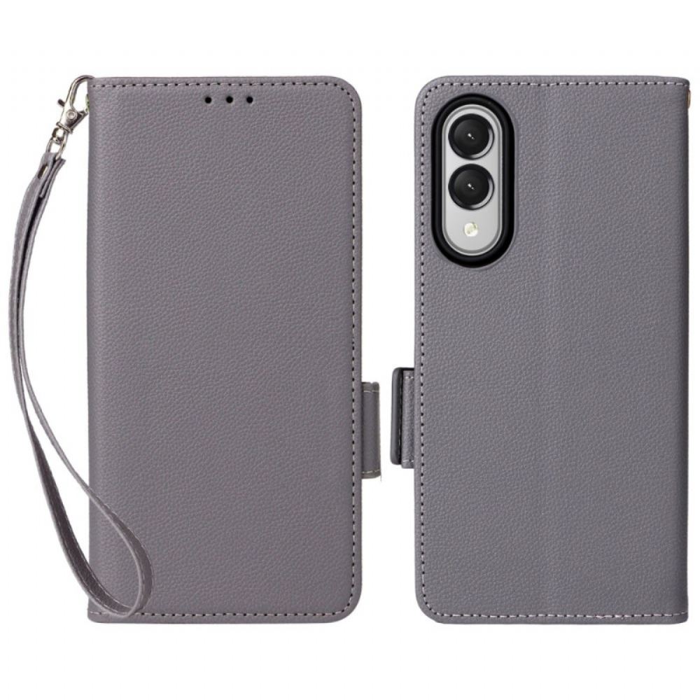 Kožený Kryt Samsung Galaxy S25 5g Edge Umělá Kůže S Páskem