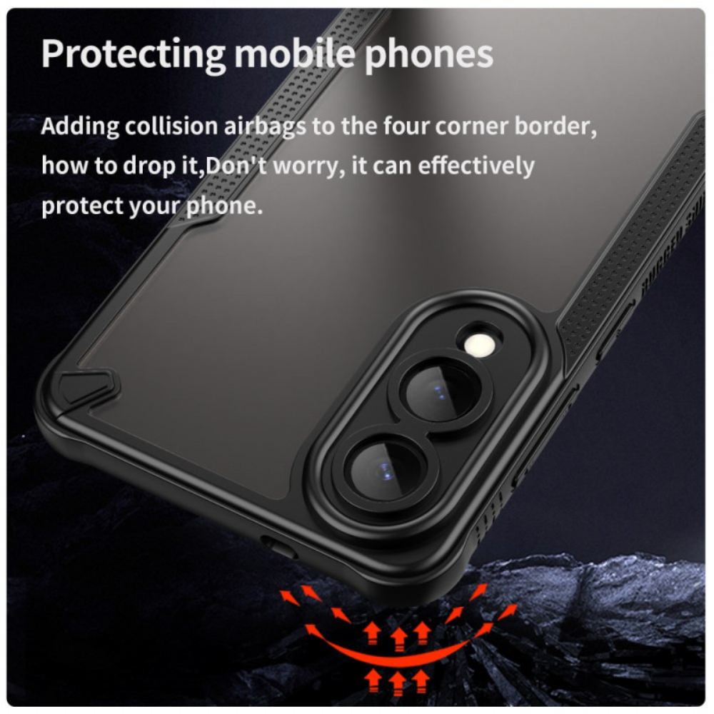 Kryt Na Samsung Galaxy S25 5g Edge Kartáčovaný Průsvitný Povrch