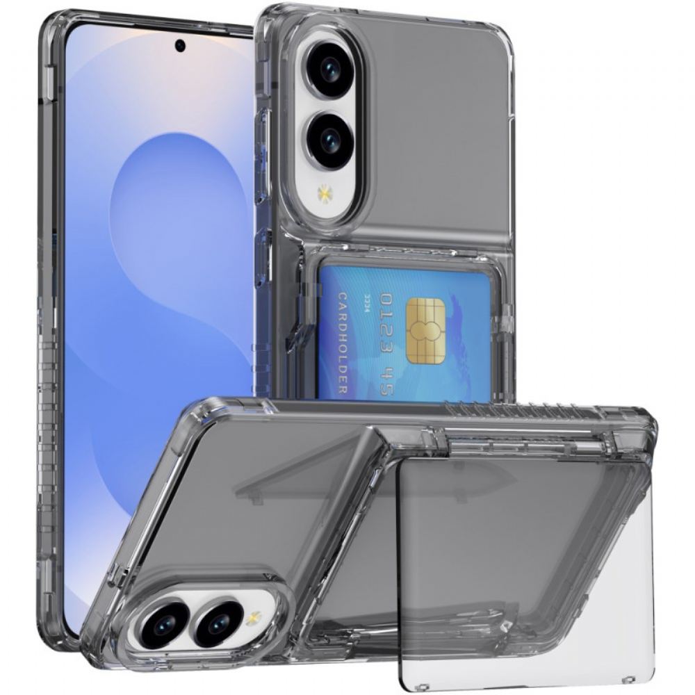 Kryt Na Samsung Galaxy S25 5g Edge Průhledný A S Držákem Na Karty