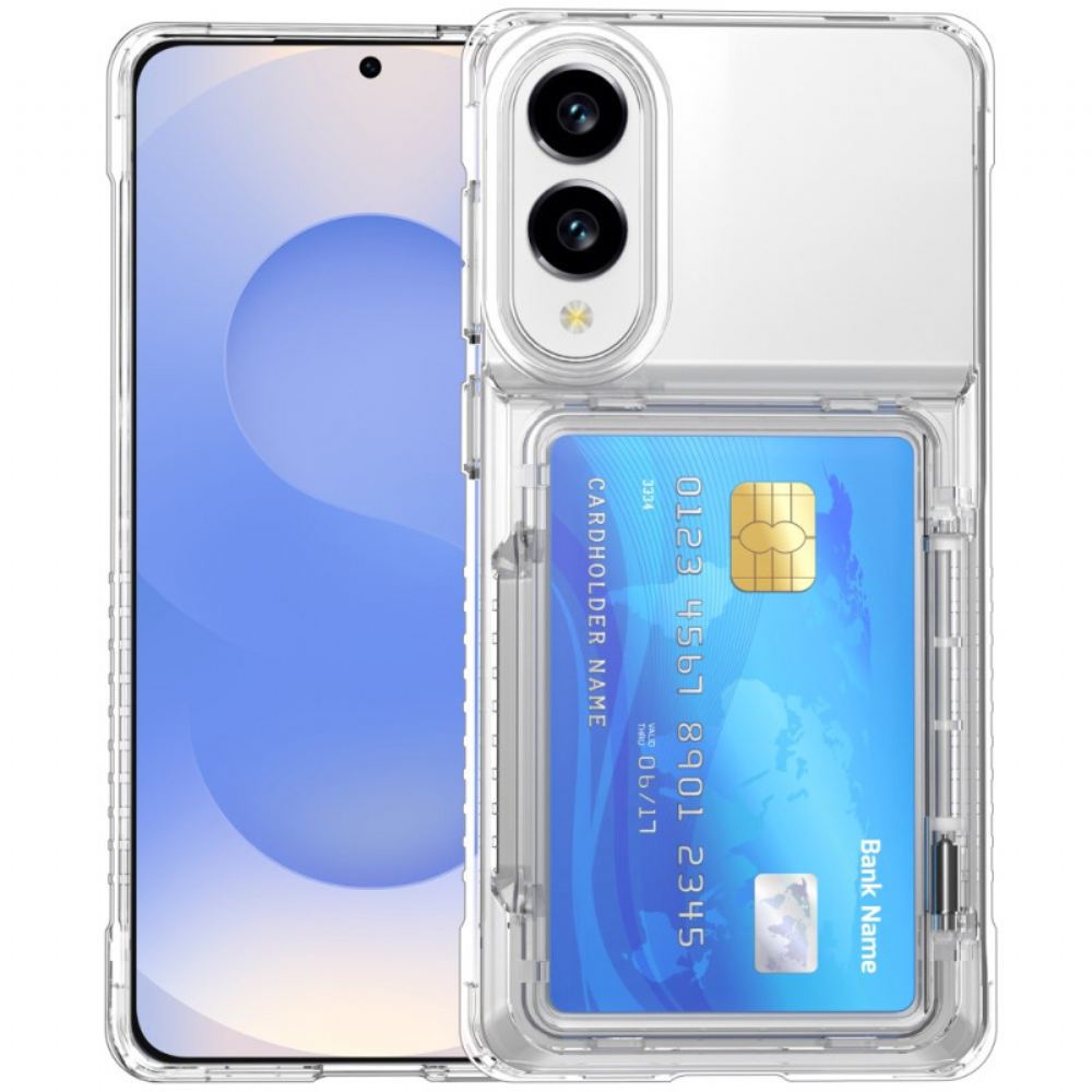 Kryt Na Samsung Galaxy S25 5g Edge Průhledný A S Držákem Na Karty