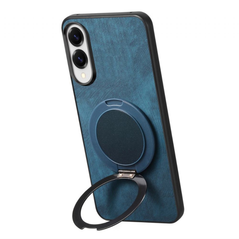 Kryt Na Samsung Galaxy S25 5g Edge Semišový Efekt S Otočným Stojánkem O