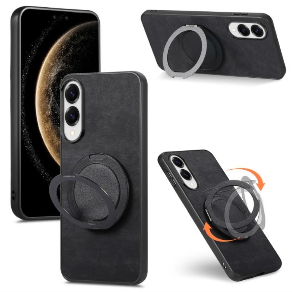 Kryt Na Samsung Galaxy S25 5g Edge Semišový Efekt S Otočným Stojánkem O