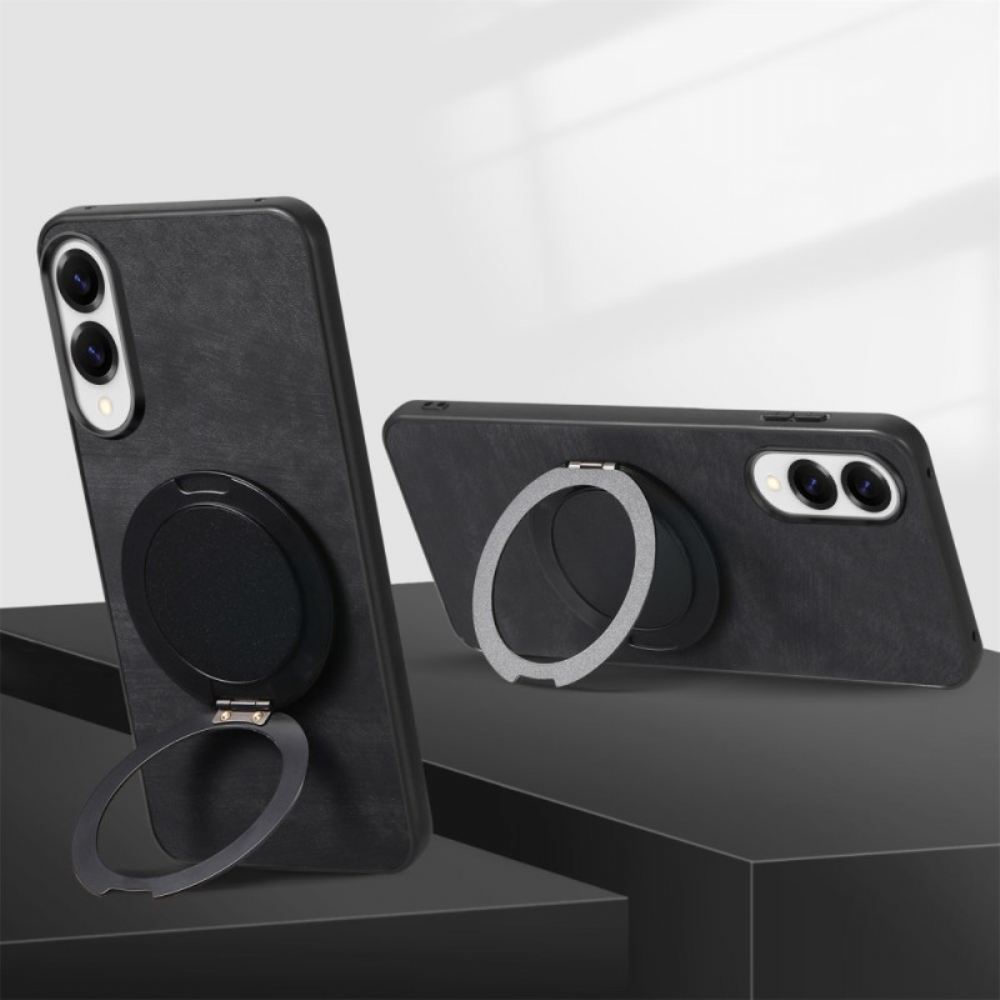 Kryt Na Samsung Galaxy S25 5g Edge Semišový Efekt S Otočným Stojánkem O