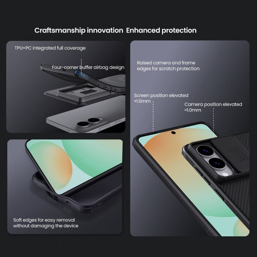 Kryt Samsung Galaxy S25 5g Edge Kryty Na Mobil Camshield Pro S Posuvným Krytem Fotoaparátu Nillkin