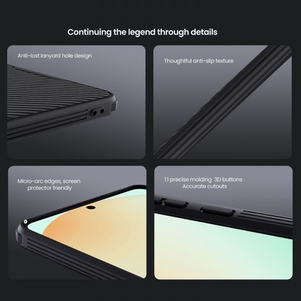 Kryt Samsung Galaxy S25 5g Edge Kryty Na Mobil Camshield Pro S Posuvným Krytem Fotoaparátu Nillkin