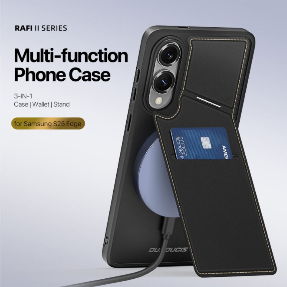 Kryt Samsung Galaxy S25 5g Edge Magnetické S Držákem Na Karty