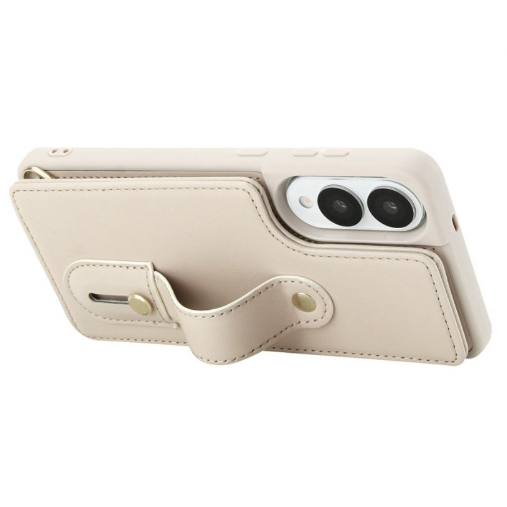 Kryt Samsung Galaxy S25 5g Edge Pouzdro Na Karty S Popruhem A Ramenním Popruhem