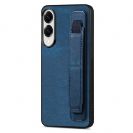 Kryt Samsung Galaxy S25 5g Edge Retro Styl Se Stojánkem A Poutkem Na Zápěstí