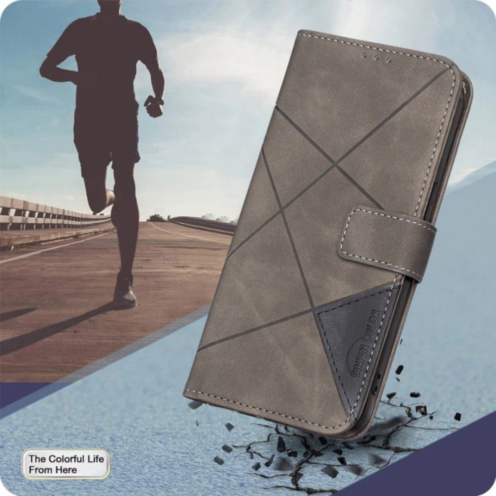 Peněženková Pouzdra Samsung Galaxy S25 5g Edge Geometrický Vzor Barva Binfen