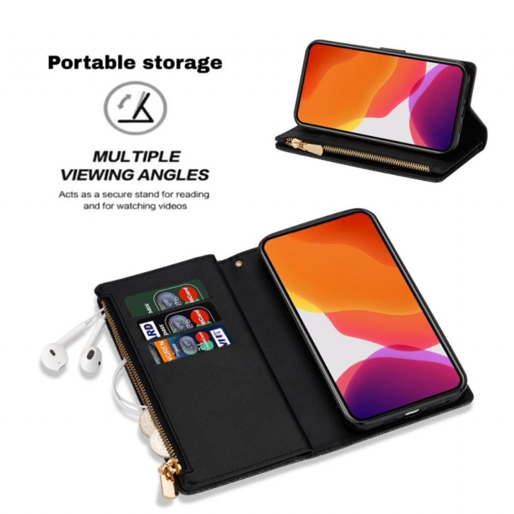 Peněženková Pouzdra Samsung Galaxy S25 5g Edge Kryty Na Mobil Flitrový Popruh Peněženka