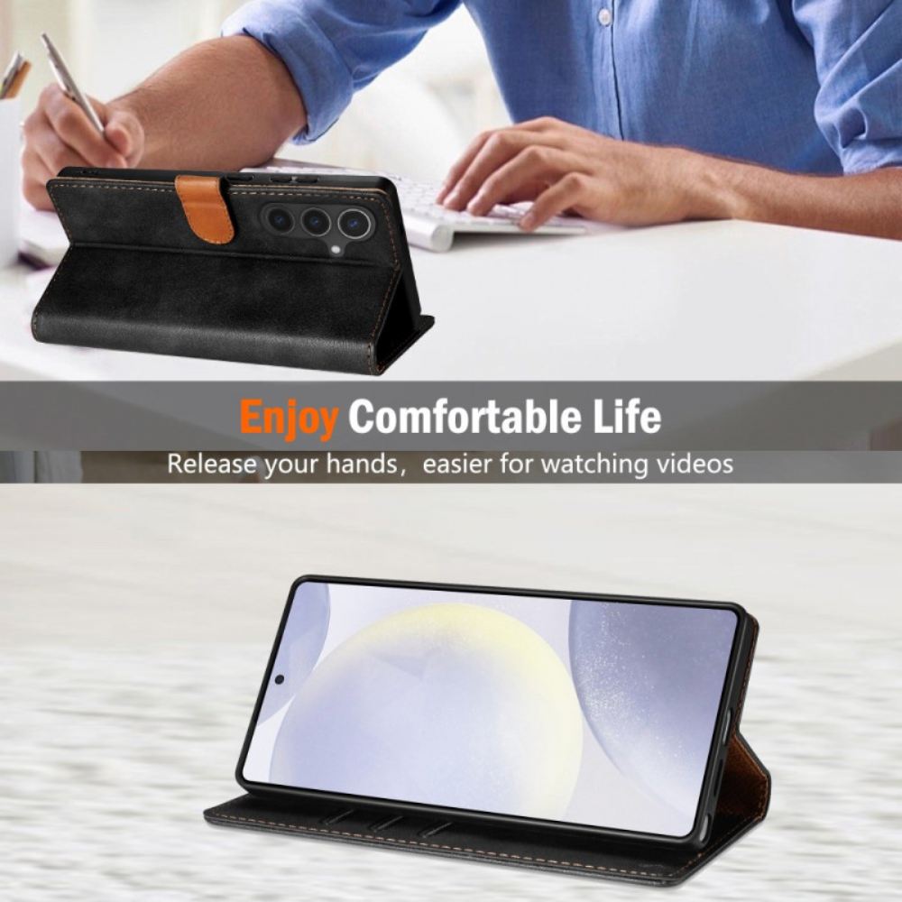 Peněženková Pouzdra Samsung Galaxy S25 5g Edge Kryty Na Mobil N.bekus Vintage Styl