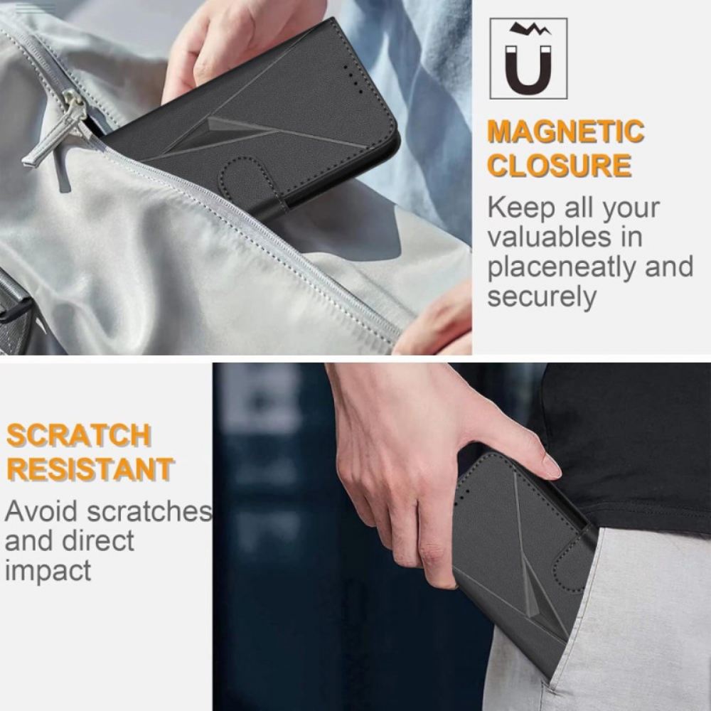 Peněženková Pouzdra Samsung Galaxy S25 5g Edge Kryty Na Mobil Trojúhelníkový Vzor