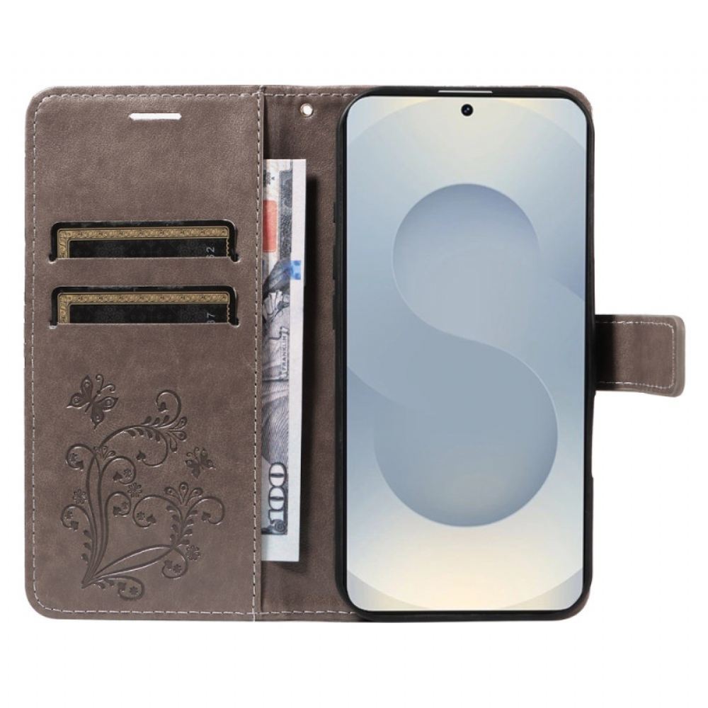 Peněženková Pouzdra Samsung Galaxy S25 5g Edge Kryty Na Mobil Vzor Obřího Motýla