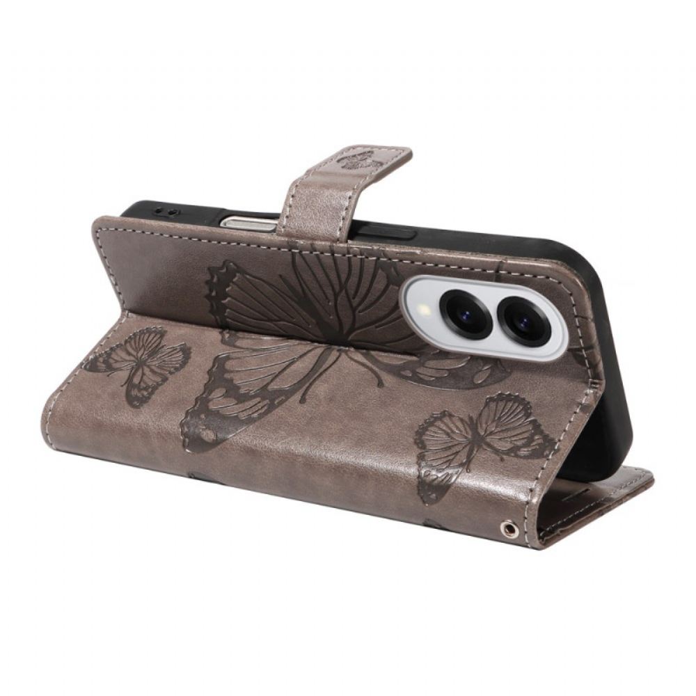 Peněženková Pouzdra Samsung Galaxy S25 5g Edge Kryty Na Mobil Vzor Obřího Motýla