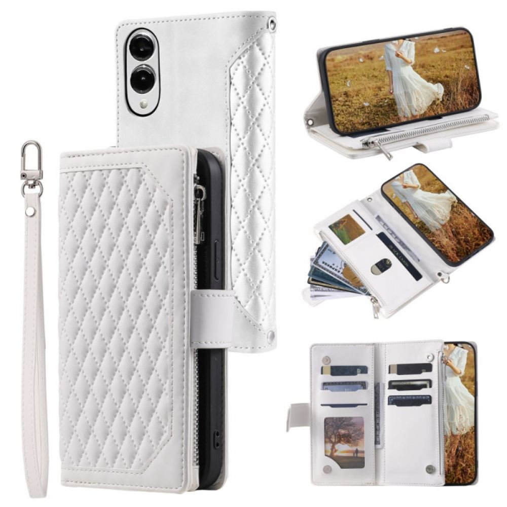 Peněženková Pouzdra Samsung Galaxy S25 5g Edge Prošívaná Peněženka