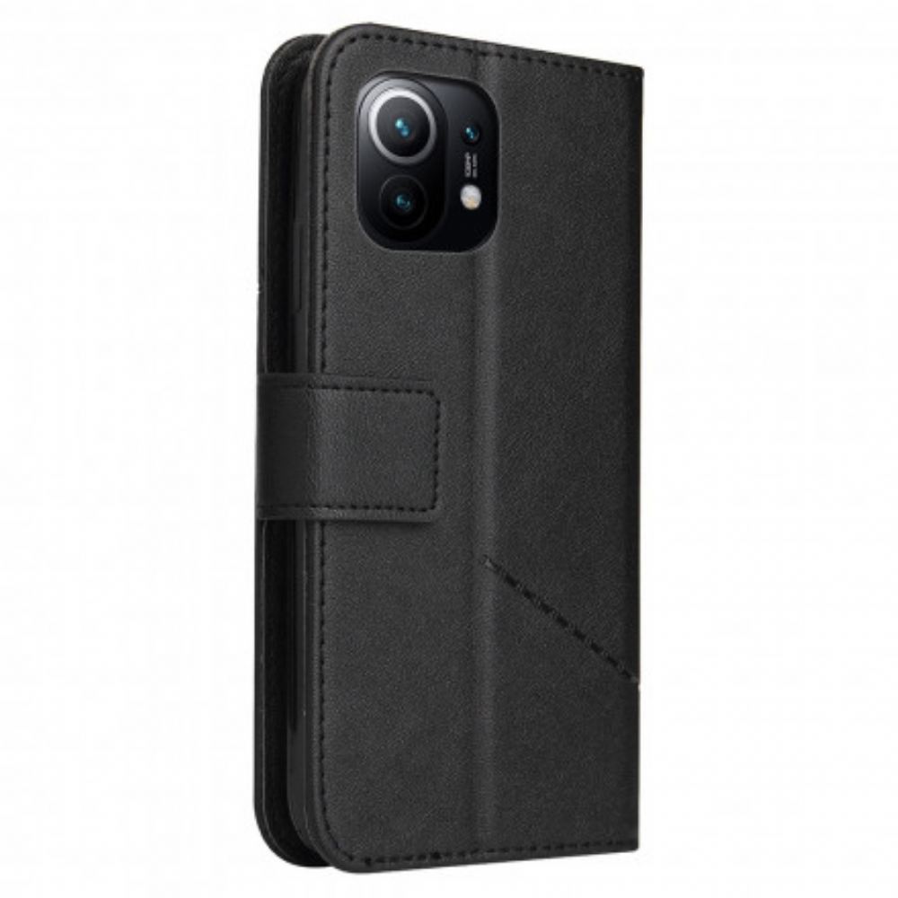 Flipové Pouzdro Na Xiaomi Mi 11 5G Imitace Kůže Fantasy Metal Gq.utrobe