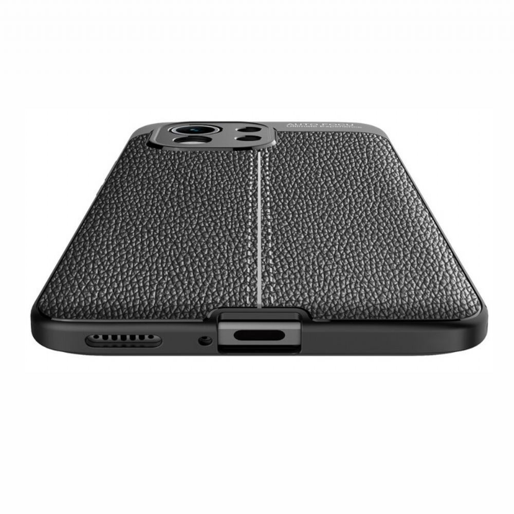 Kryt Na Xiaomi Mi 11 5G Efekt Kůže Litchi S Dvojitou Linií