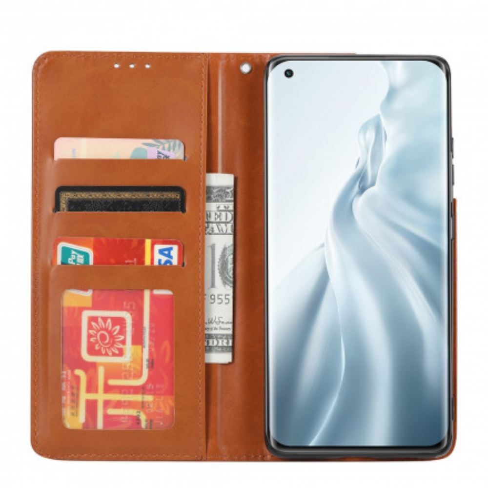 Kryty Na Mobil Na Xiaomi Mi 11 5G Flipové Pouzdro Držák Karet Z Umělé Kůže