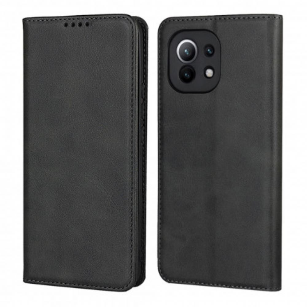 Kryty Na Mobil Na Xiaomi Mi 11 5G Flipové Pouzdro Stylový Kožený Design