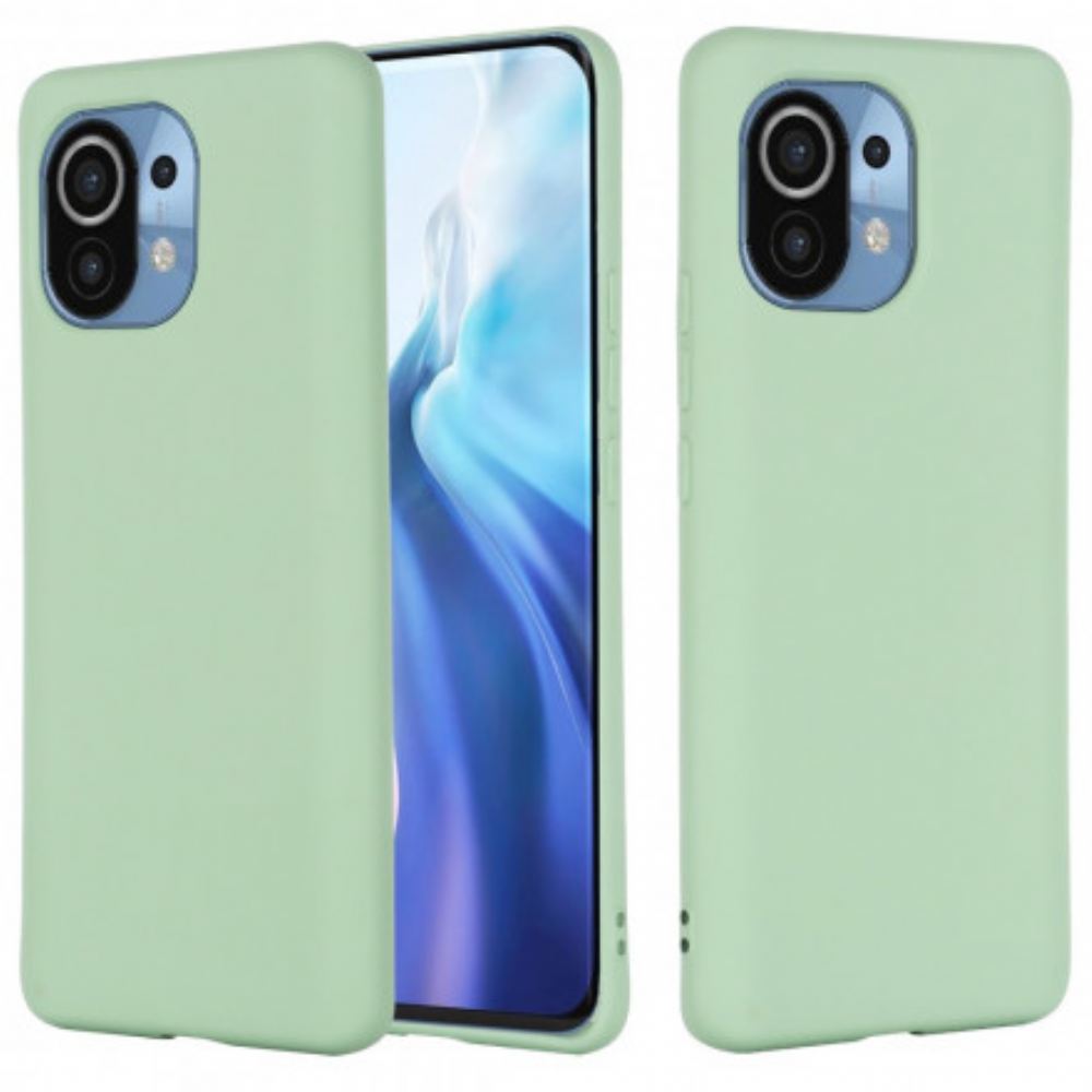 Kryty Na Mobil Na Xiaomi Mi 11 5G Tekutý Silikon Se Šňůrkou