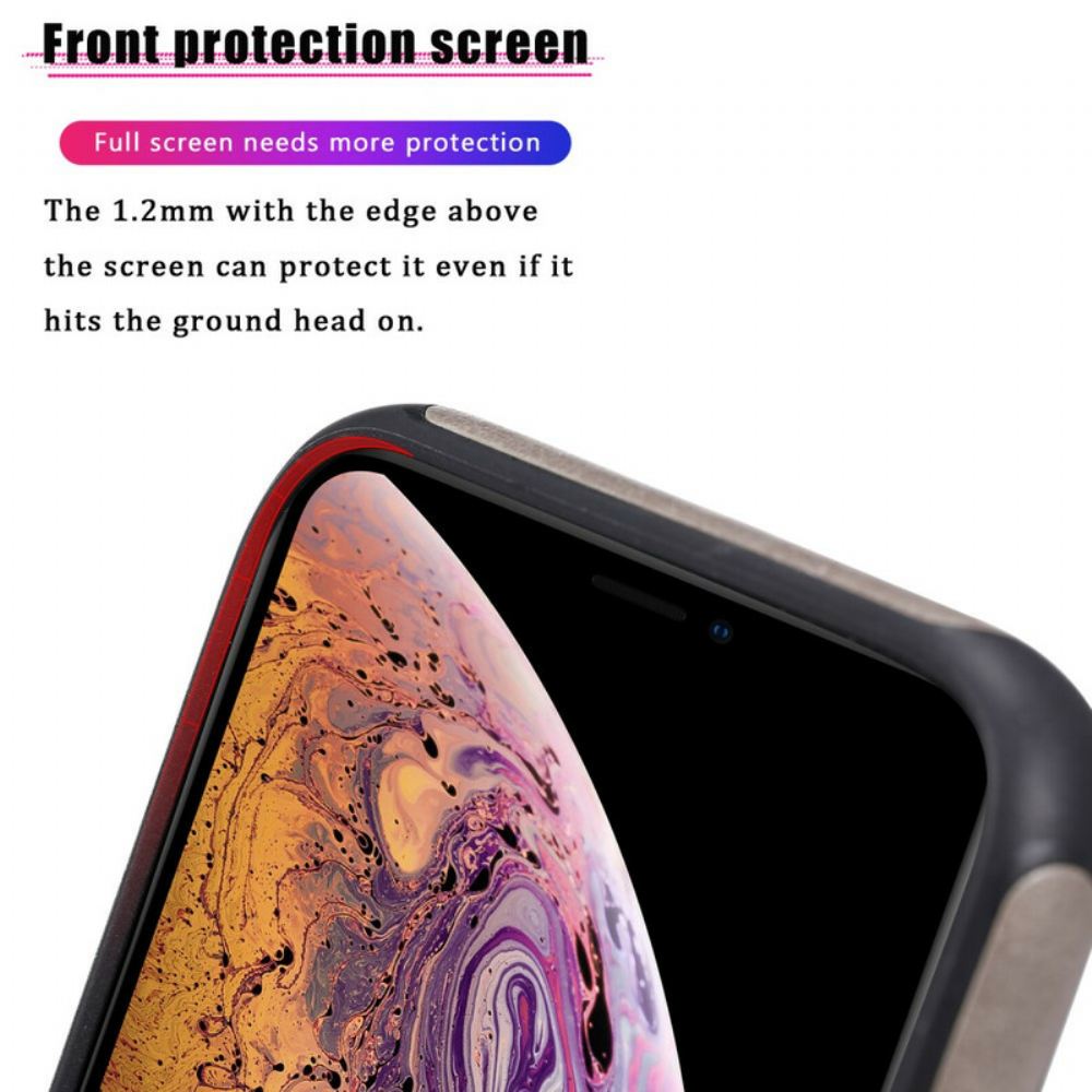 Kryt Na iPhone XR Držák Na Karty Z Umělé Kůže