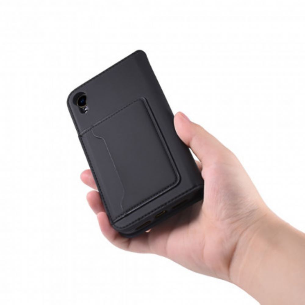 Kryty Na Mobil Na iPhone XR Flipové Pouzdro Držák Podpůrné Karty