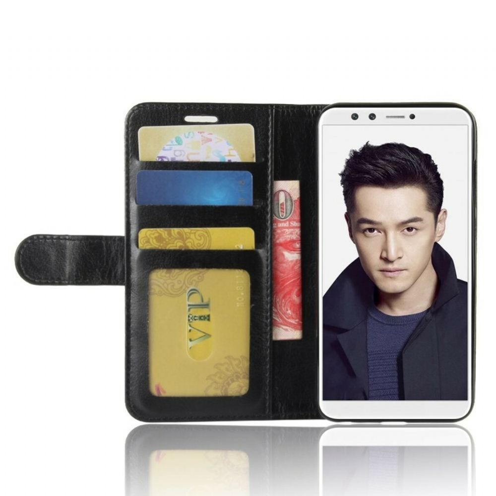 Flipové Pouzdro Na Honor 9 Lite Kožený Efekt