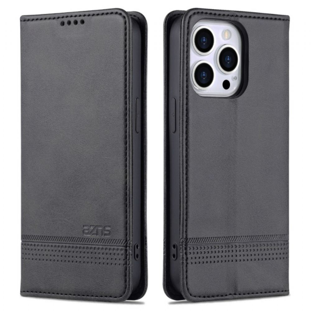 Kožené Pouzdro Folio Na iPhone 16 Pro Max Azns