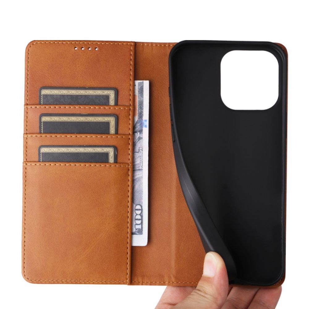 Kožené Pouzdro Folio Na iPhone 16 Pro Max S Blokováním Rfid