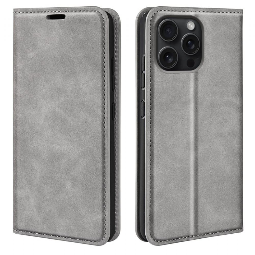 Kožené Pouzdro iPhone 16 Pro Max Klasika