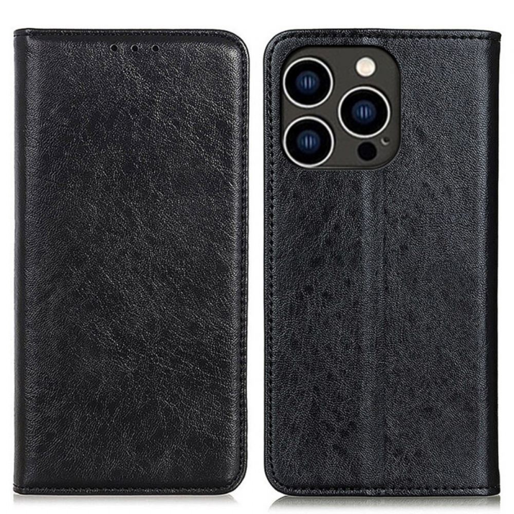 Kožené Pouzdro iPhone 16 Pro Max Kryty Na Mobil Štípaná Kůže