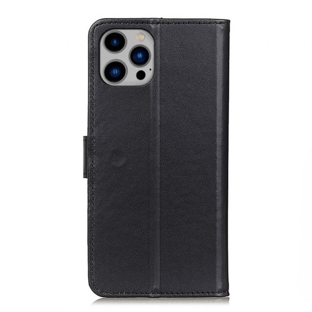 Kožený Kryt iPhone 16 Pro Max Imitace Kůže