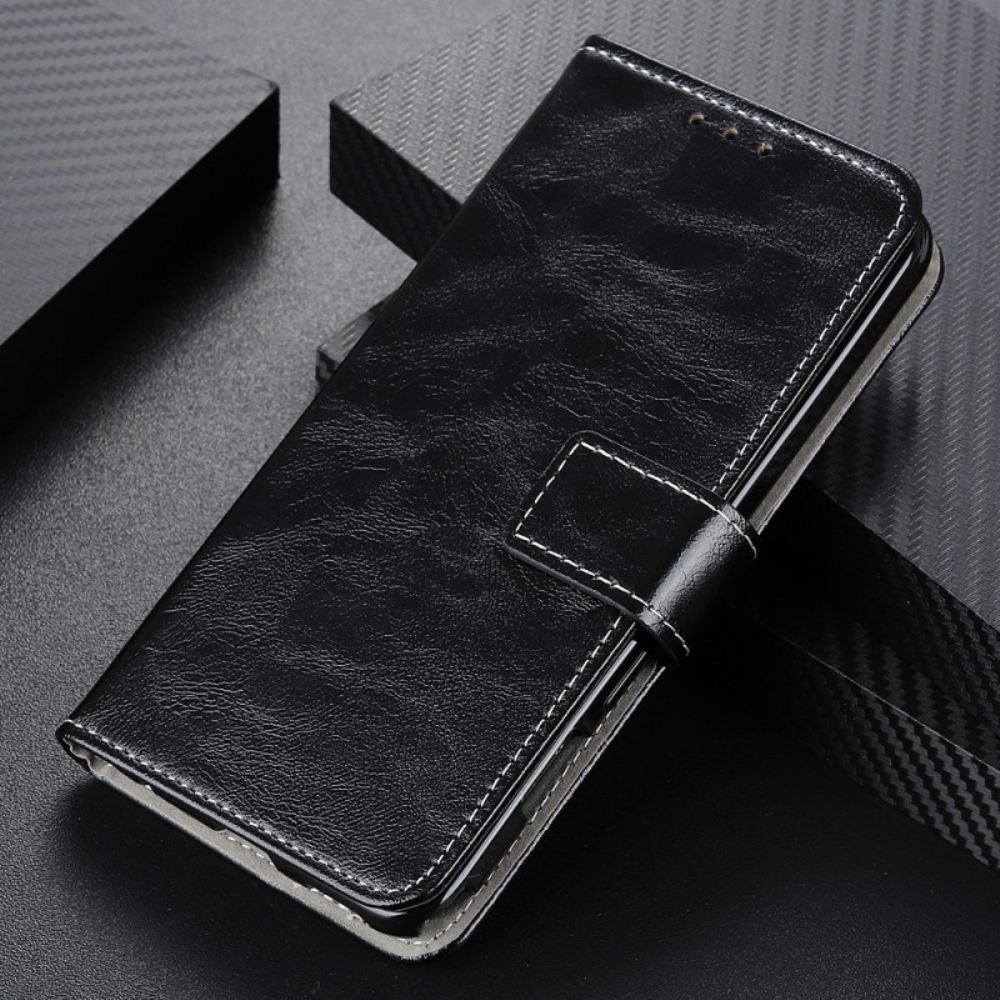 Kožený Kryt iPhone 16 Pro Max Lesklá Imitace Kůže