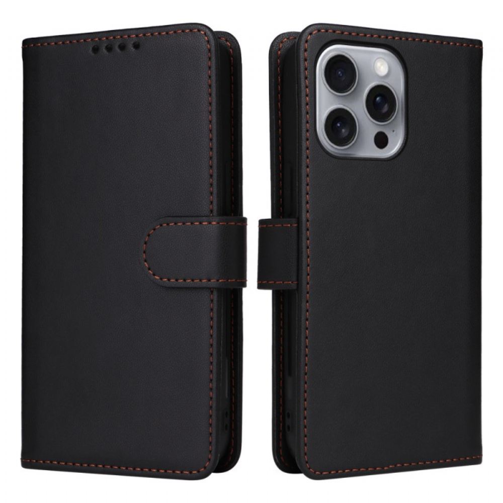 Kožený Kryt iPhone 16 Pro Max Odnímatelné Pouzdro