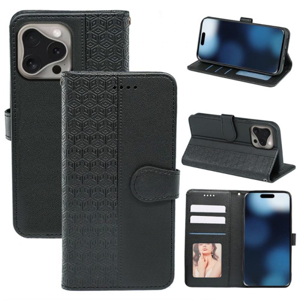 Kožený Kryt iPhone 16 Pro Max Vlysový Tisk