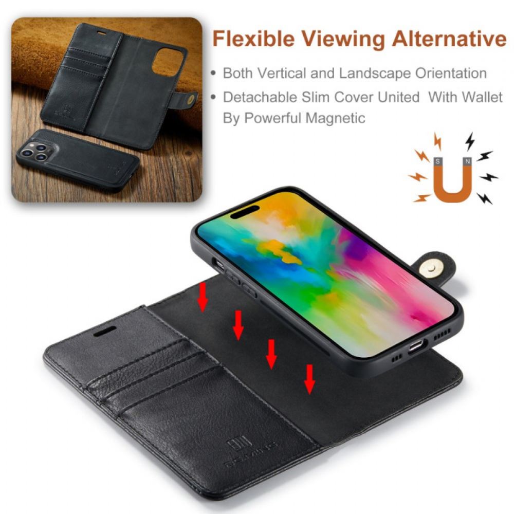 Kožený Kryt Na iPhone 16 Pro Max Odnímatelný Dg.ming
