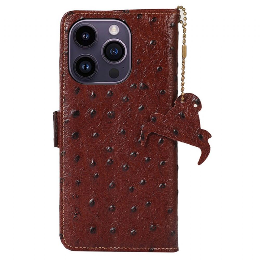 Kožený Kryt Na iPhone 16 Pro Max Prémiová Texturovaná Kůže