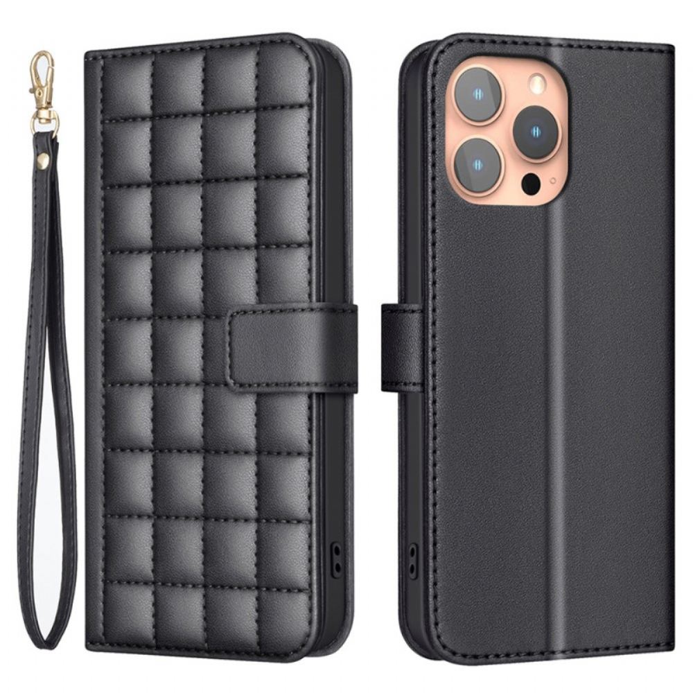 Kožený Kryt Na iPhone 16 Pro Max Prémiové Prošívané