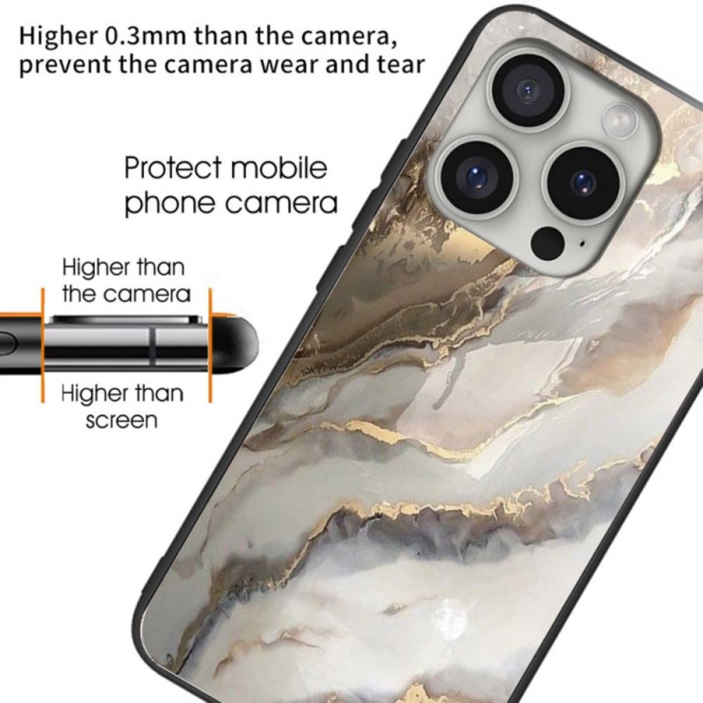 Kryt iPhone 16 Pro Max Alchymistické Tvrzené Sklo Z Mramoru