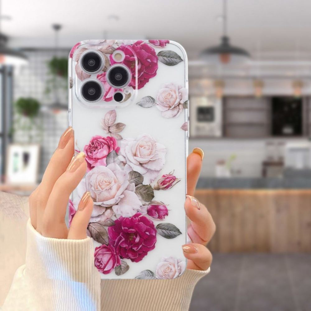 Kryt iPhone 16 Pro Max Barevné Pivoňky