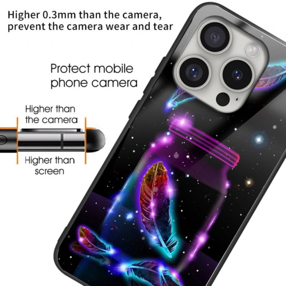 Kryt iPhone 16 Pro Max Fluorescenční Pero Z Tvrzeného Skla