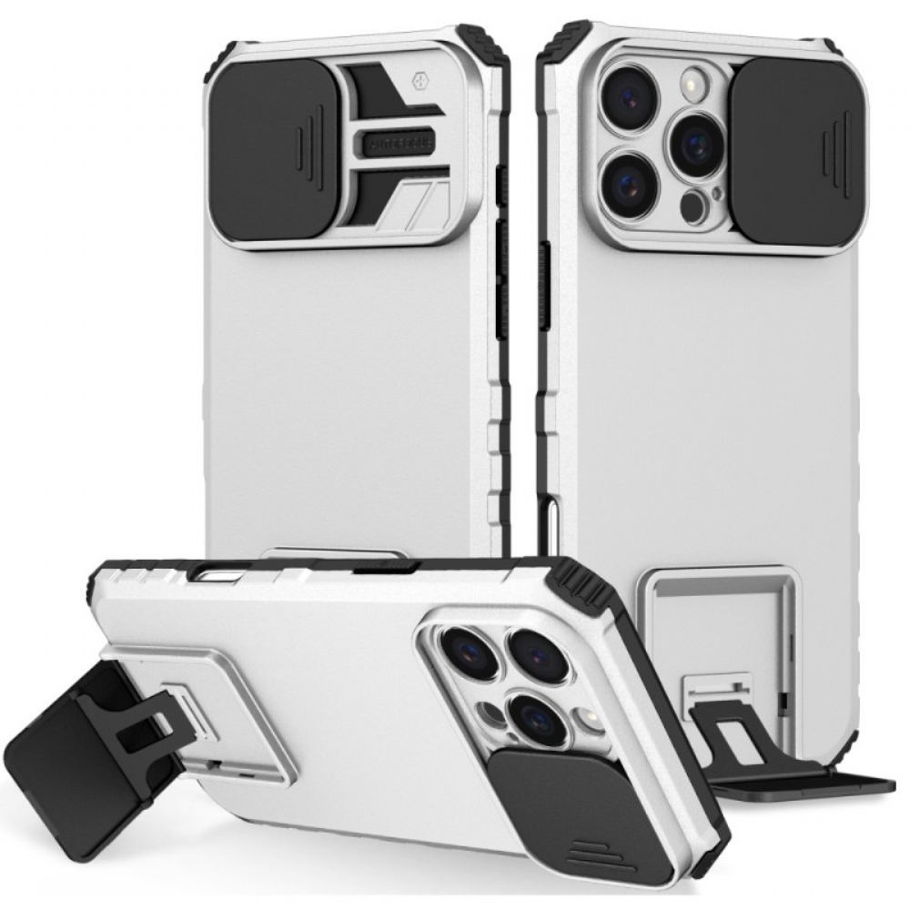 Kryt iPhone 16 Pro Max Kryty Na Mobil S Posuvníkem Fotoaparátu A Podporou