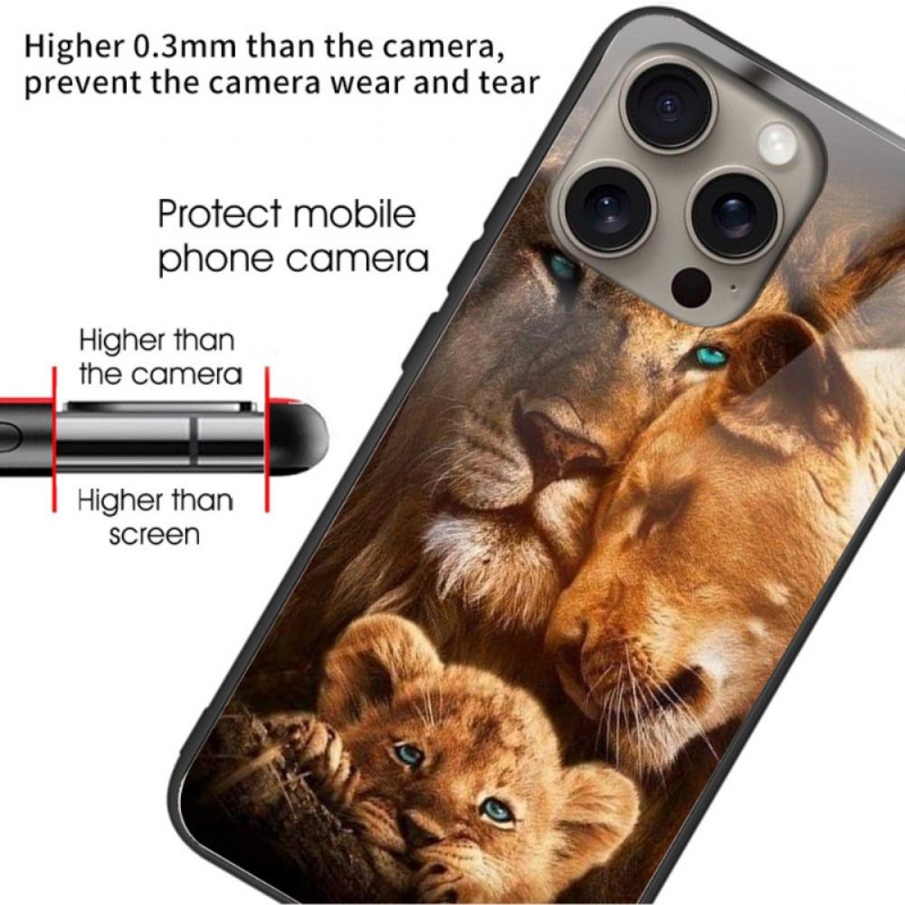 Kryt iPhone 16 Pro Max Kryty Na Mobil Tvrzené Sklo Lions