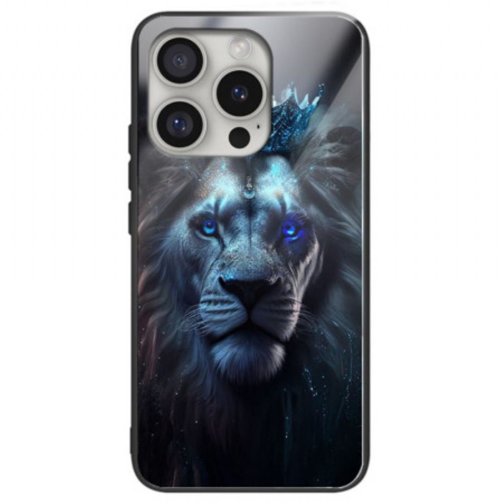 Kryt iPhone 16 Pro Max Tvrzené Sklo Blue Lion