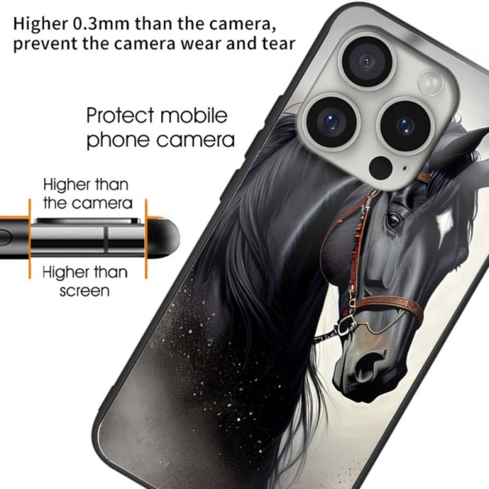 Kryt iPhone 16 Pro Max Tvrzené Sklo Pro Koně