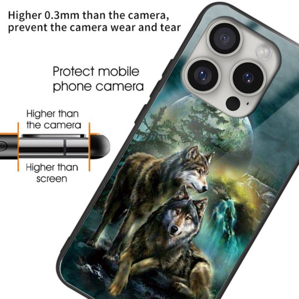 Kryt iPhone 16 Pro Max Vlci Z Tvrzeného Skla