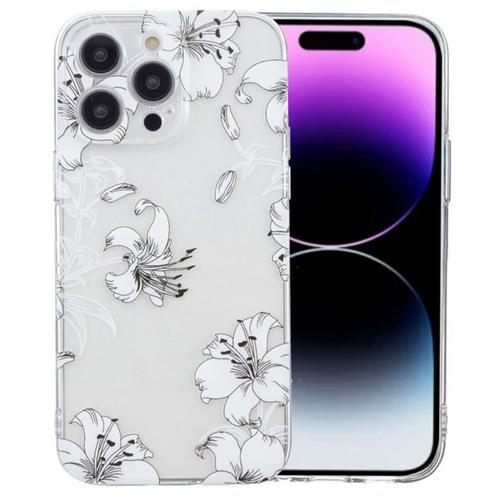 Kryt Na iPhone 16 Pro Max Bílé Květy