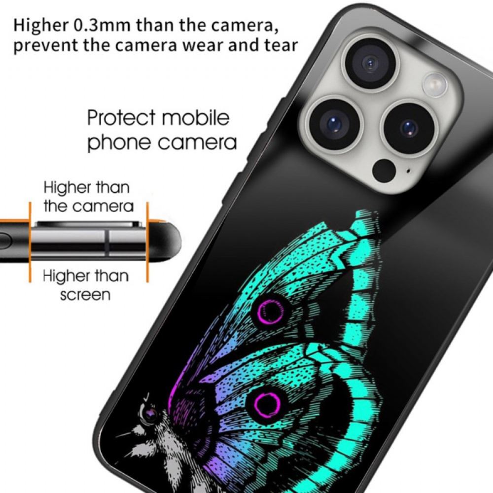Kryt Na iPhone 16 Pro Max Tvrzené Sklo Green Butterfly