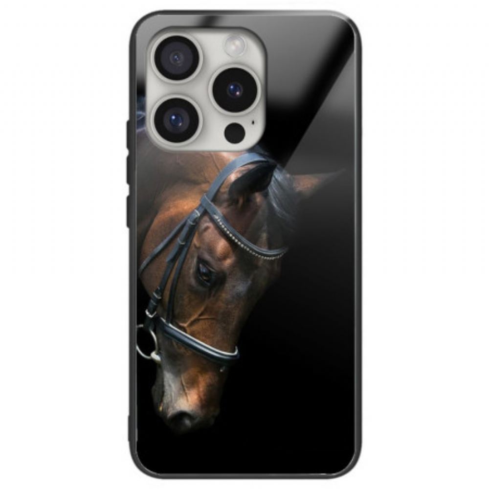 Kryt Na iPhone 16 Pro Max Tvrzené Sklo Koňské Hlavy